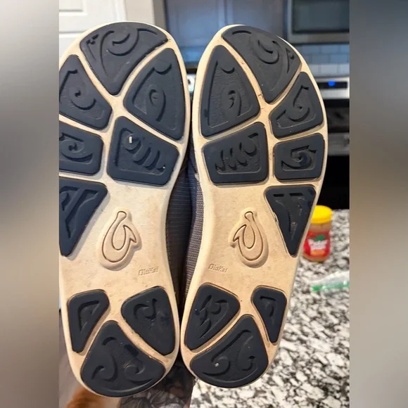 Olukai Men's Nohea Mesh Grey Slip On Loafer Walking Fishing Outdoors Shoes - Picture 5 of 5